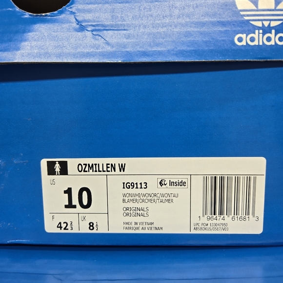 New Adidas Originals Ozmillen Beige Wonder White Orchid Women's Shoes Size 10 - Picture 8 of 8